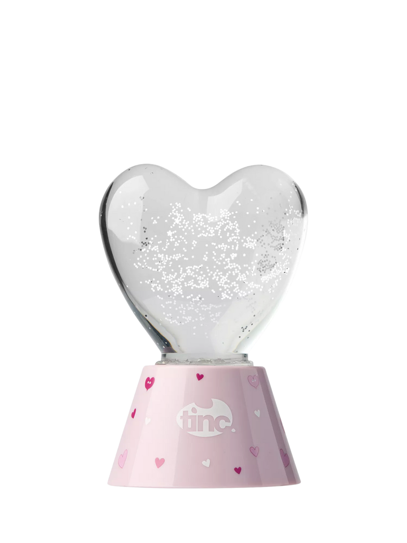 Tinc heart glitter light in pink - British product