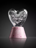 Tinc heart glitter light in pink - British product
