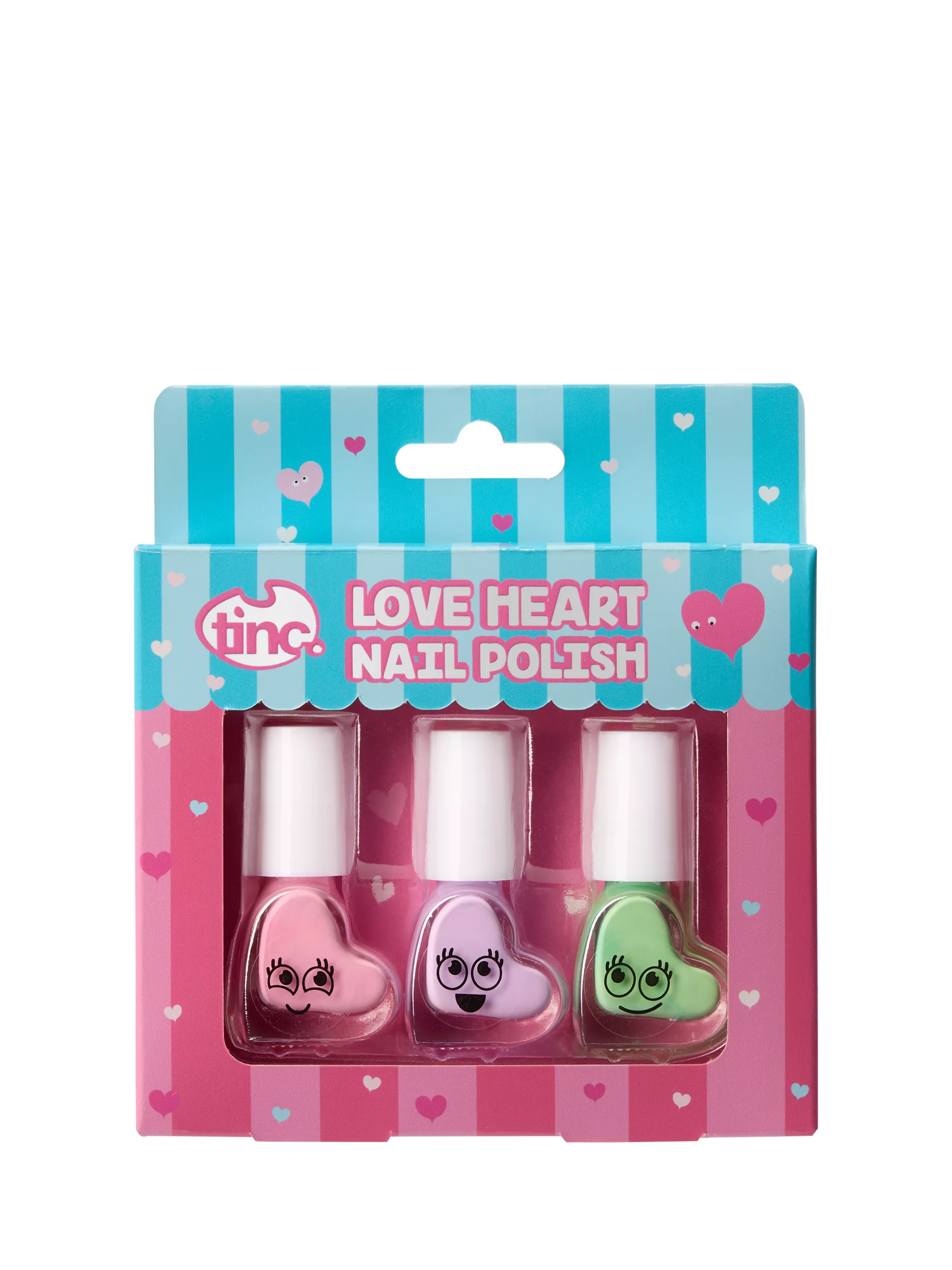 Tinc Love Heart nail polish gift set for children, imported from the UK