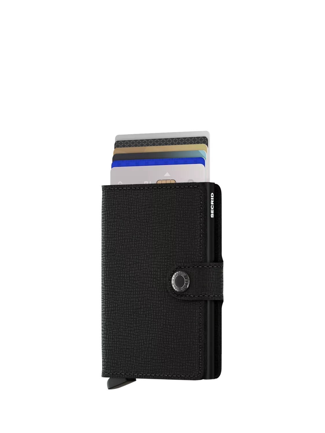Secrid Cardprotector Leather Miniwallet in crinkle leather (British brand)