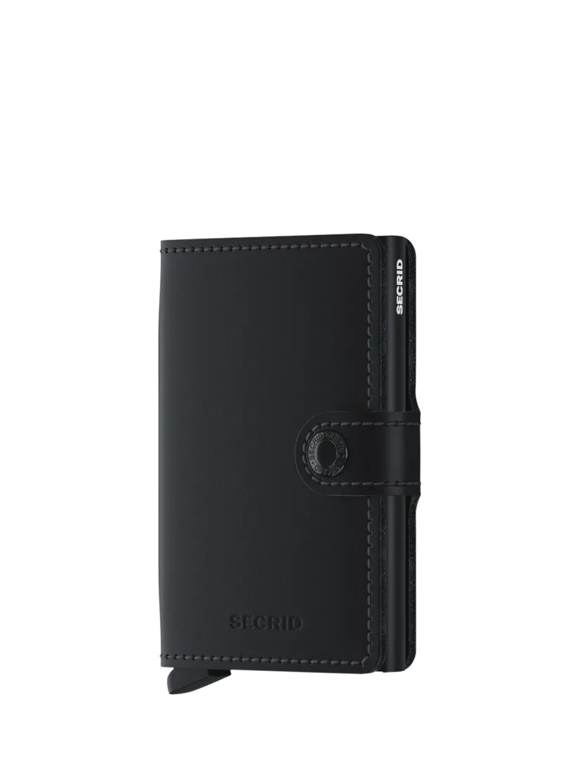 Secrid Leather Miniwallet with aluminium Cardprotector, UK version