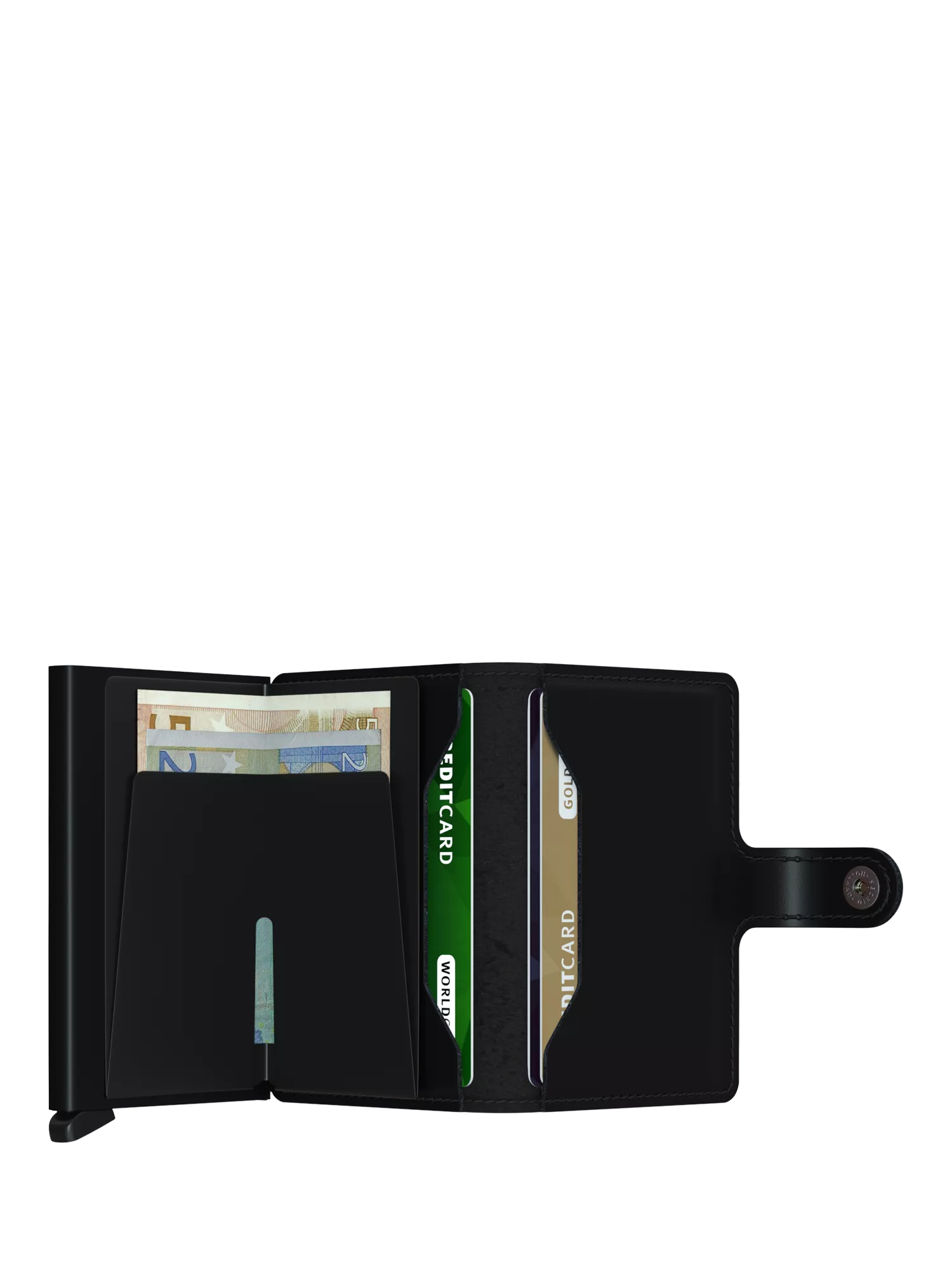 Secrid Leather Miniwallet with aluminium Cardprotector, UK version