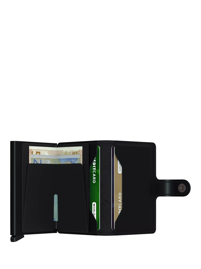 Secrid Leather Miniwallet with aluminium Cardprotector, UK version