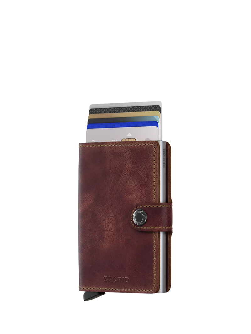 Secrid vintage leather mini wallet - British product