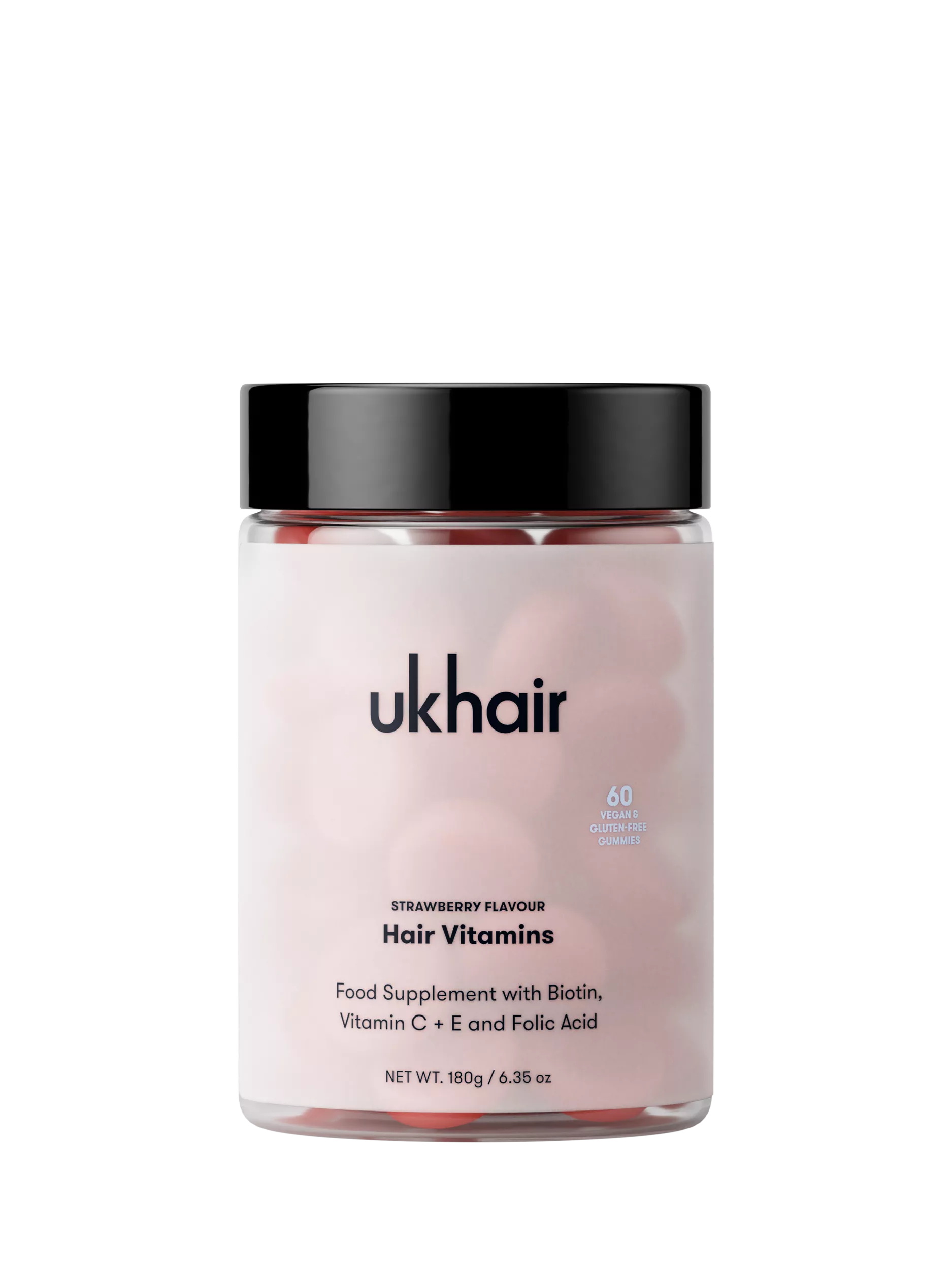 UKLASH hair vitamins gummies 180g, imported from the UK