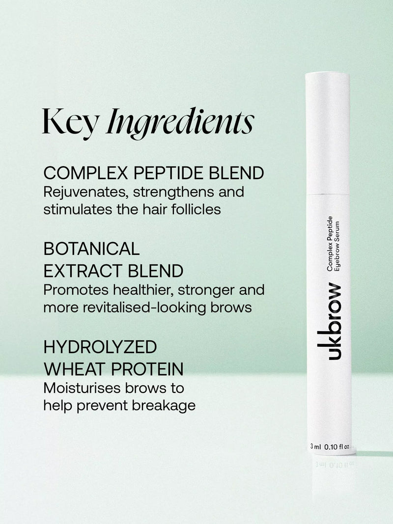 UKLASH UKBROW Complex Peptide Eyebrow Serum 3ml, UK version