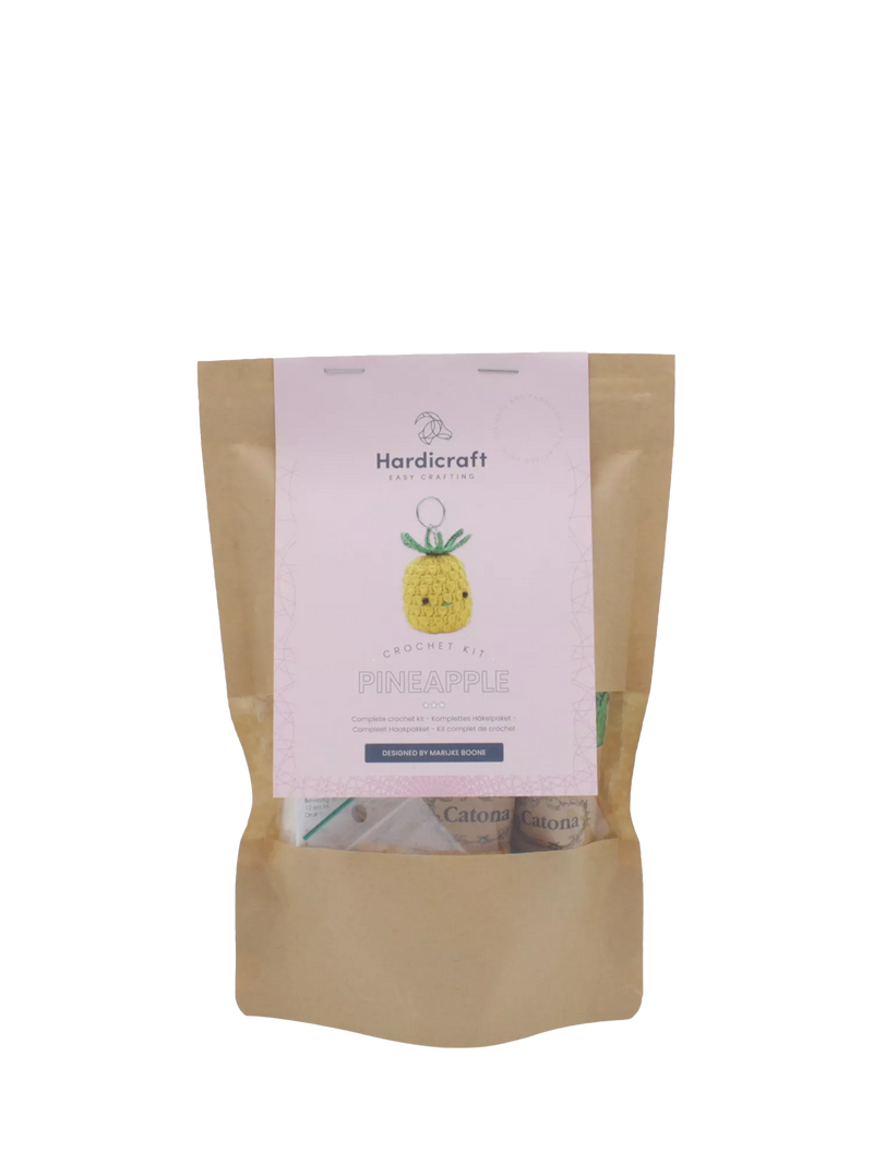Hardicraft pineapple bag pendant crochet kit, imported from the UK