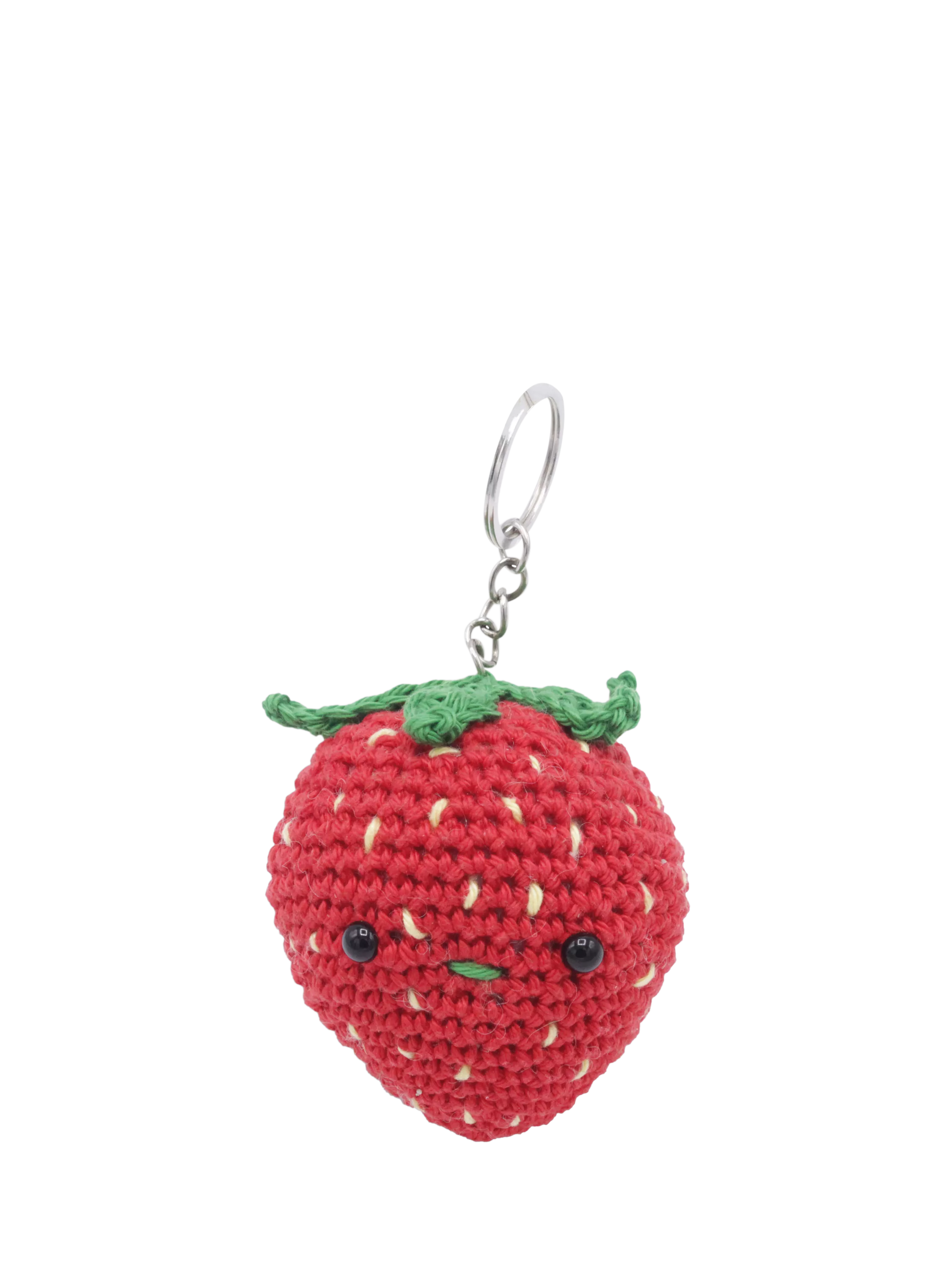 Hardicraft strawberry bag pendant crochet kit, UK version