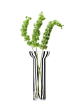 LSA International black stripe glass vase 42cm, UK version