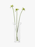 LSA International stripe glass vase white 31.5cm, UK version