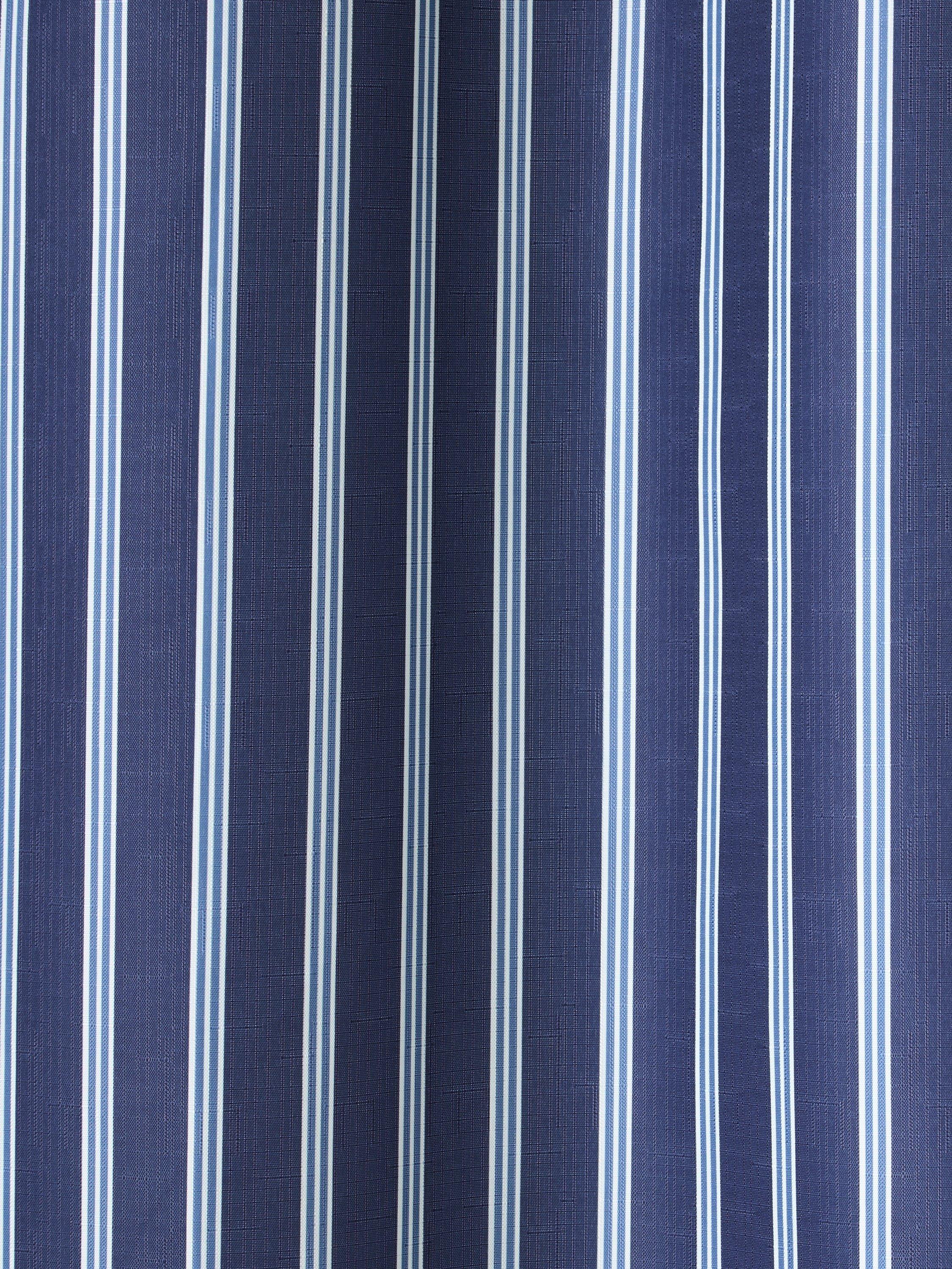 John Lewis Ambleside Stripe shower curtain 180x180cm indigo (British brand)