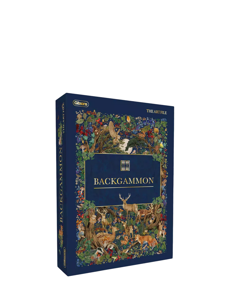 Gibsons The Art File backgammon board game, imported from the UK