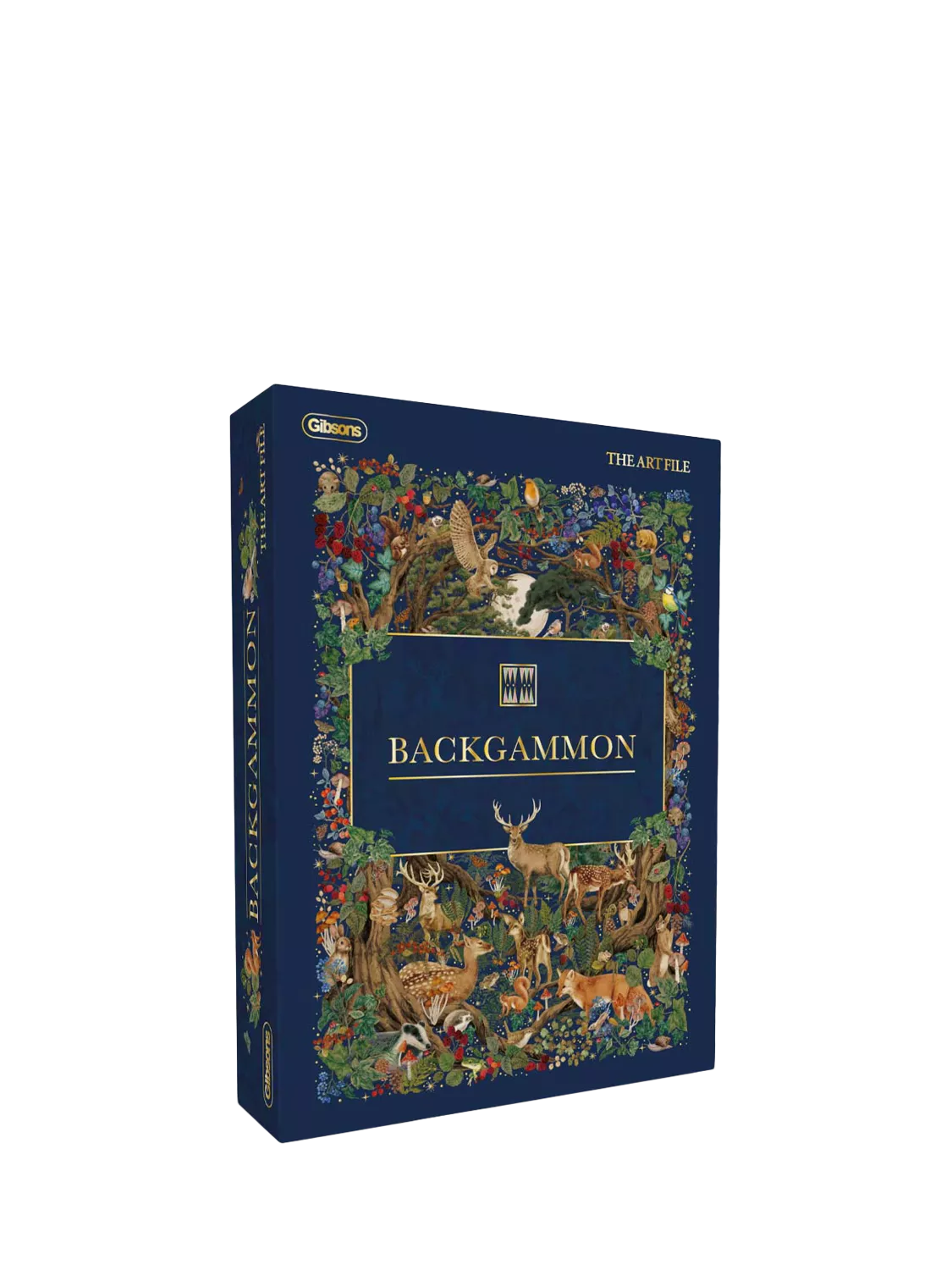 Gibsons The Art File backgammon board game, imported from the UK