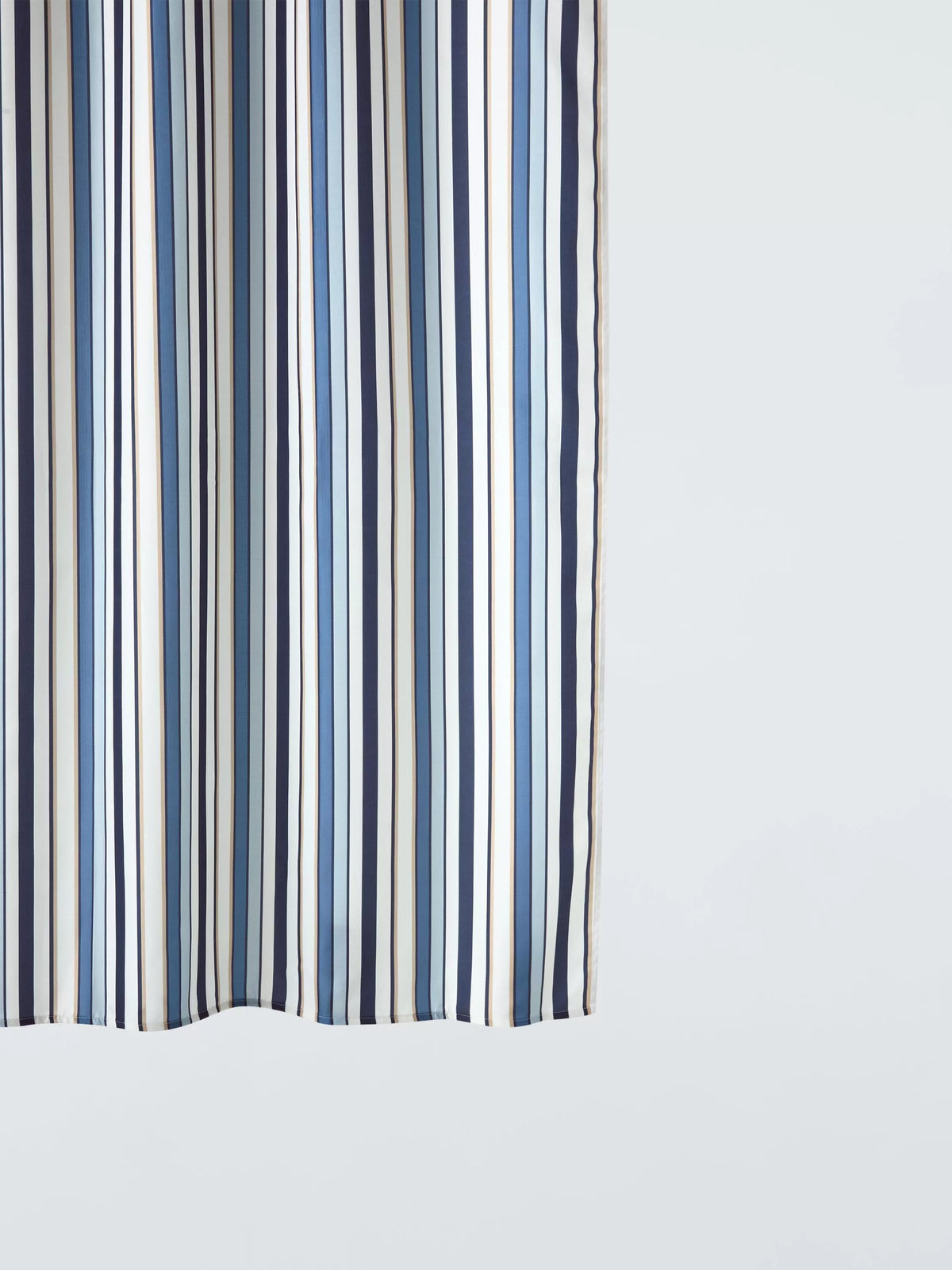 John Lewis Polzeath Stripe shower curtain blue multi 180x180cm, UK version