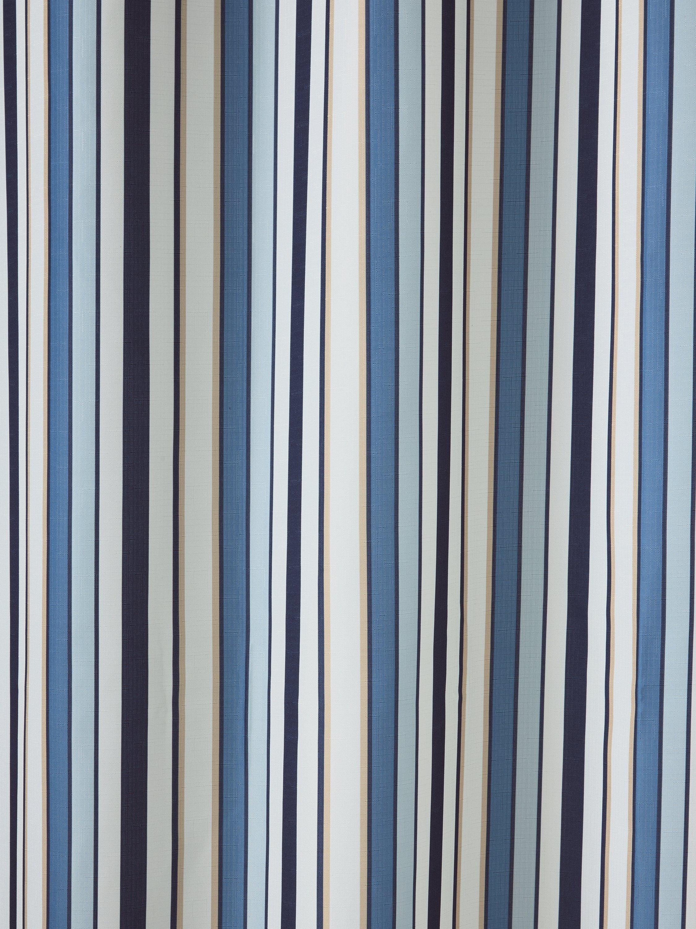 John Lewis Polzeath Stripe shower curtain blue multi 180x180cm, UK version