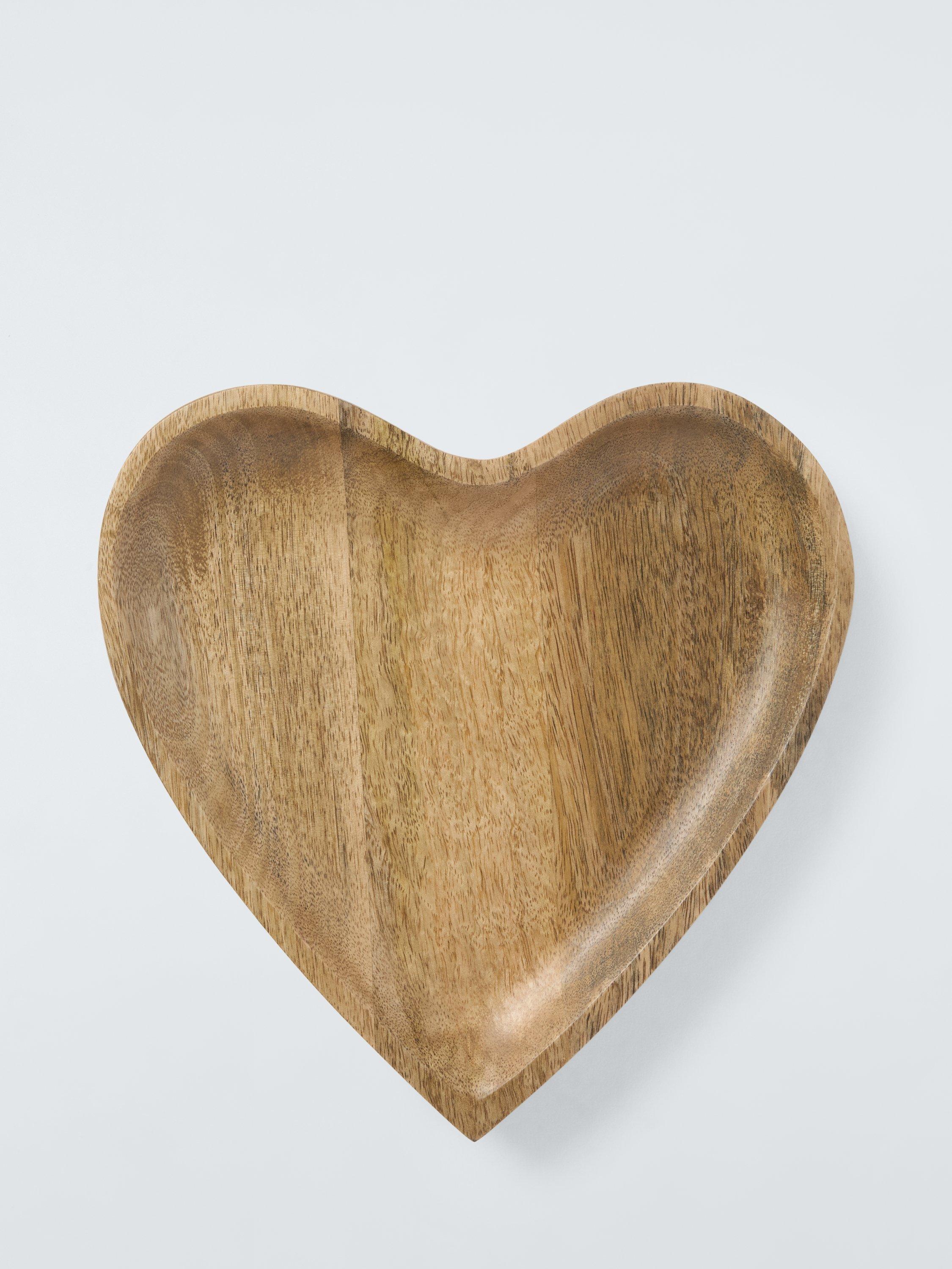 John Lewis heart bowl 25.5cm mango wood - British product