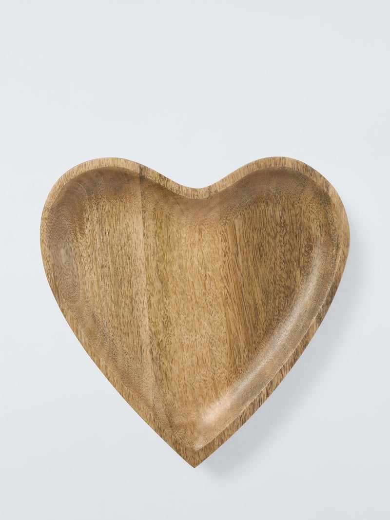 John Lewis heart bowl 25.5cm mango wood - British product