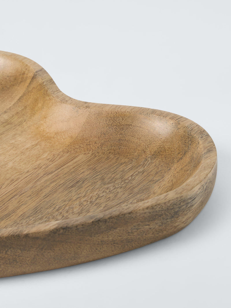 John Lewis heart bowl 25.5cm mango wood - British product
