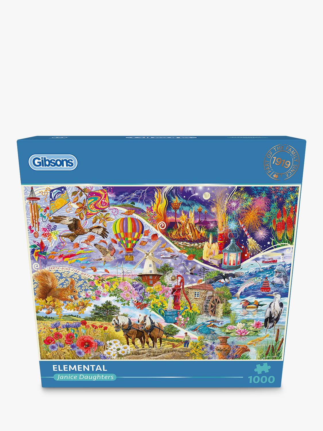 Gibsons Elemental 1000 piece jigsaw puzzle, UK version