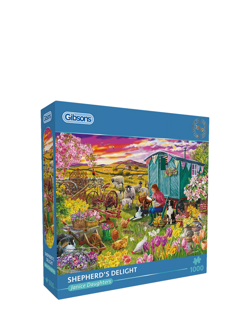 Gibsons Shepherd's Delight jigsaw puzzle 1000 pieces (British brand)