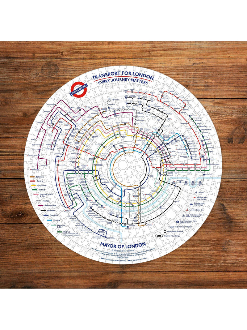 Gibsons jigsaw puzzle London Underground tube map 500 pieces, UK version