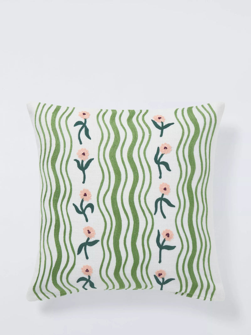 John Lewis x Anine Cecilie Iversen Ribbon Cushion, Blossom
