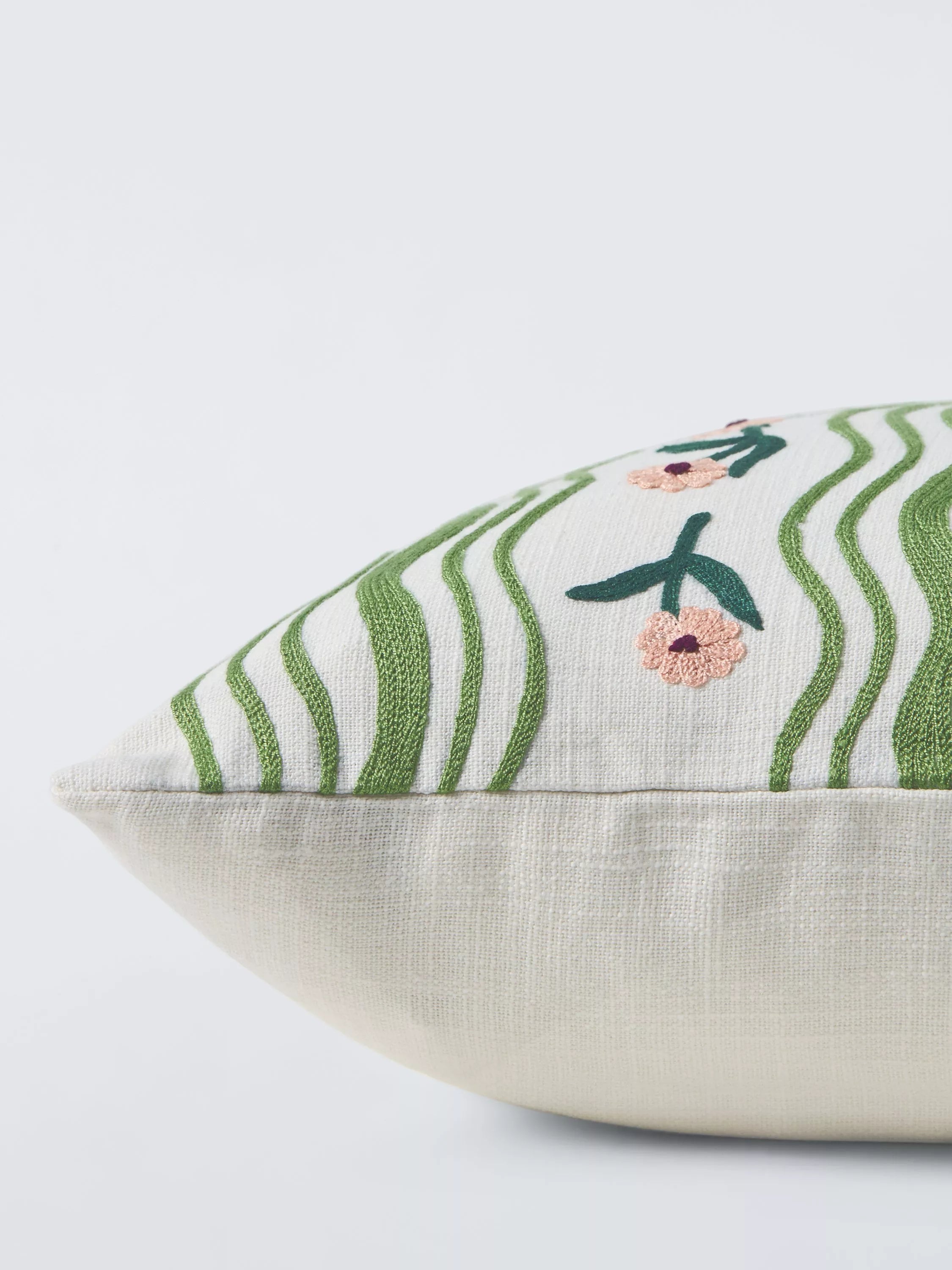 John Lewis ribbon cushion blossom 45x45cm (British brand)