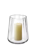 LSA International Lagoon glass vase lantern clear H24cm - British product