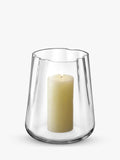 LSA International Lagoon glass vase lantern clear H24cm - British product