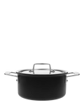 DEMEYERE Black 5-Layer Uncoated Stainless Steel Outdoor Casserole & Lid, 20cm