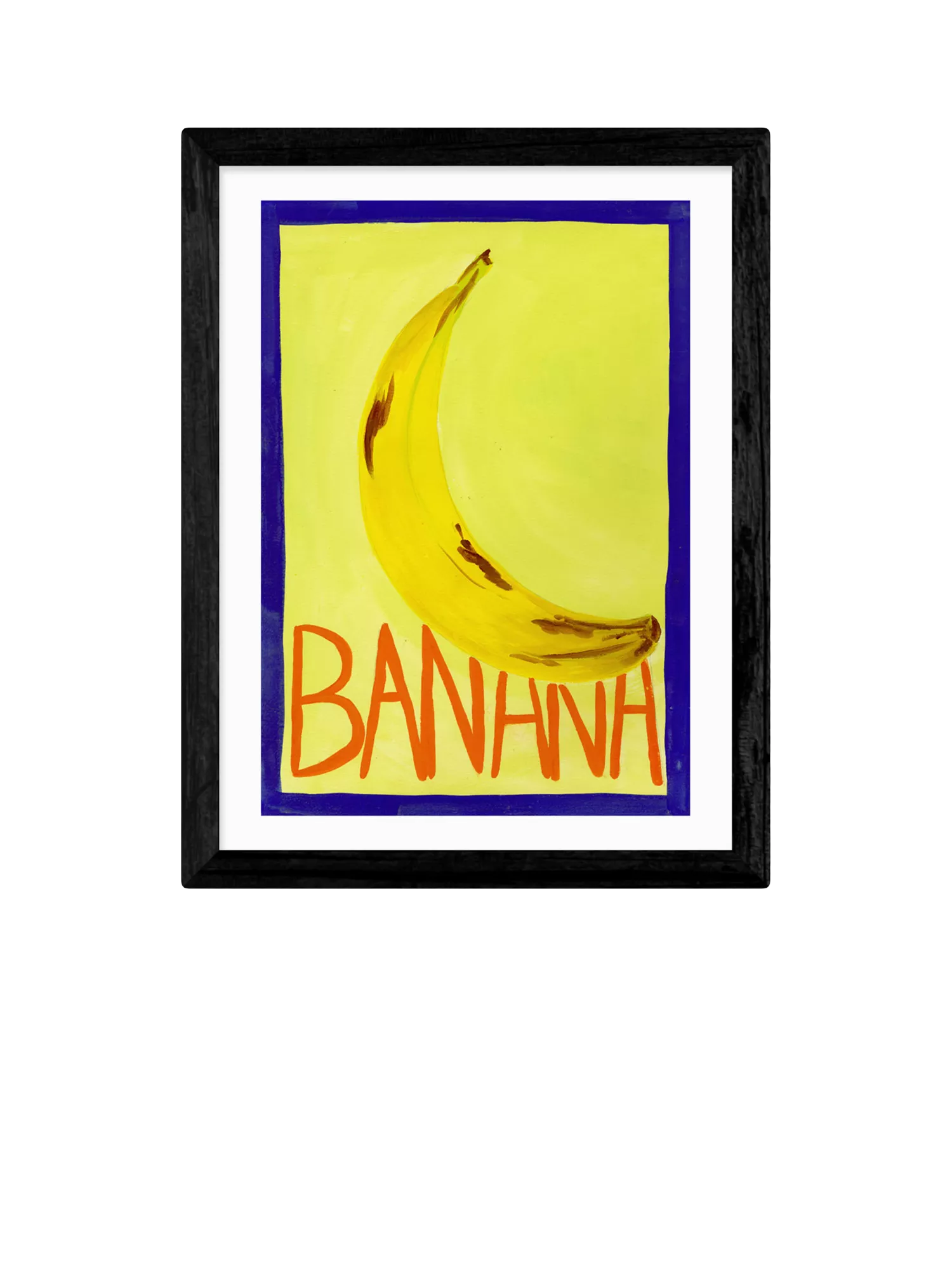 East End Prints Banana framed print 43.4x33.4cm (British brand)