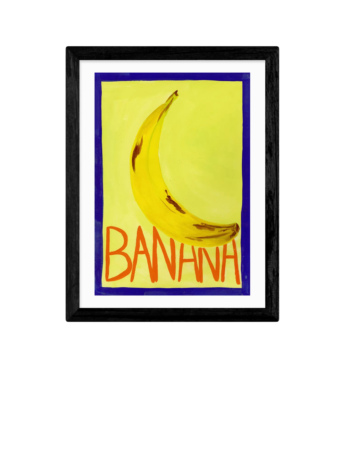 East End Prints Banana framed print 43.4x33.4cm (British brand)