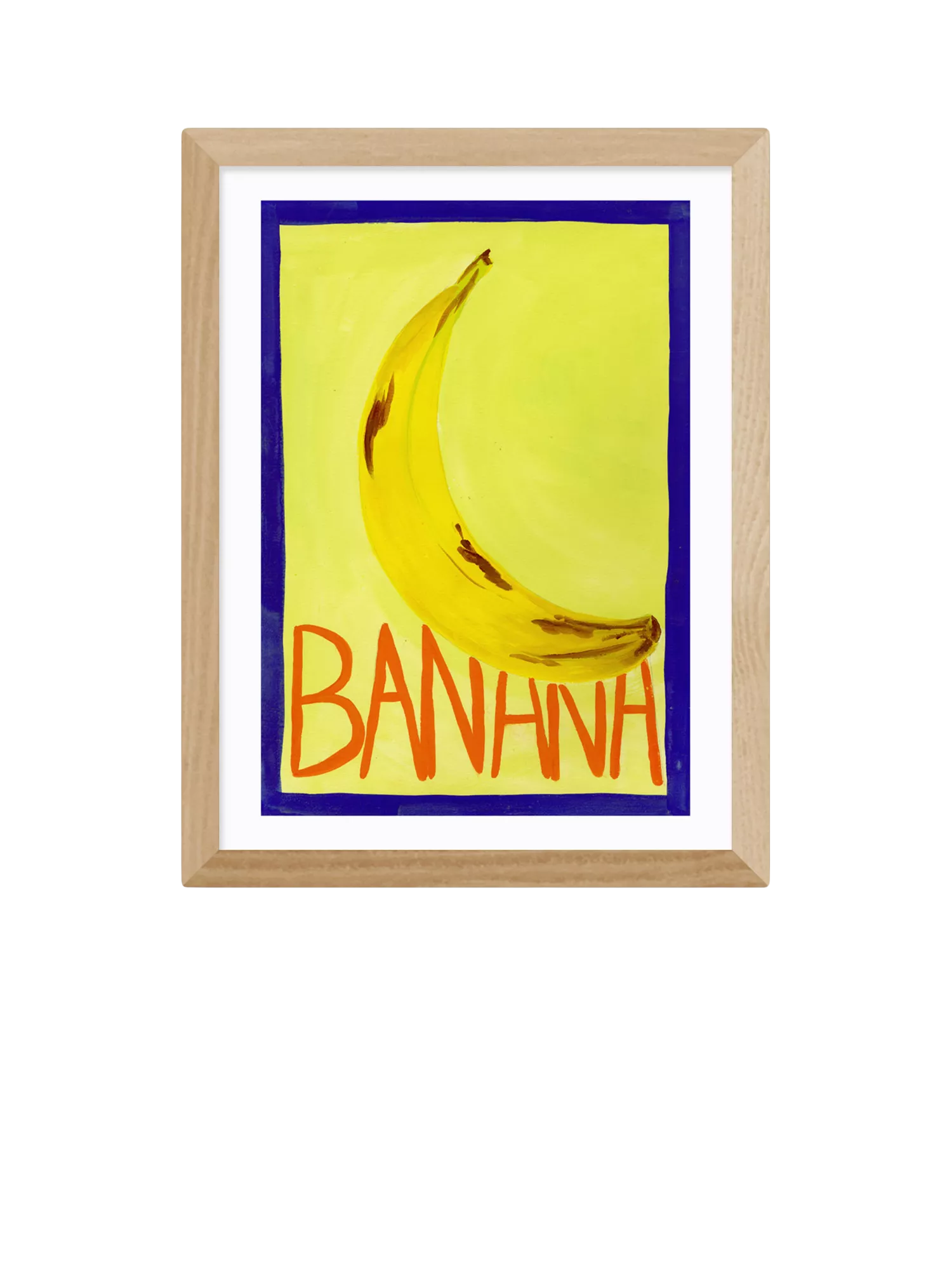 EAST END PRINTS Susie Miller Banana Framed Print, 43.4 x 33.4cm