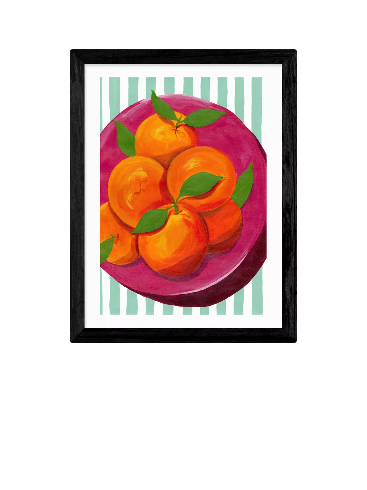 East End Prints Summer Blood Oranges framed print, British brand