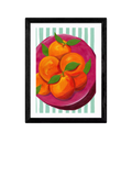 East End Prints Summer Blood Oranges framed print, British brand