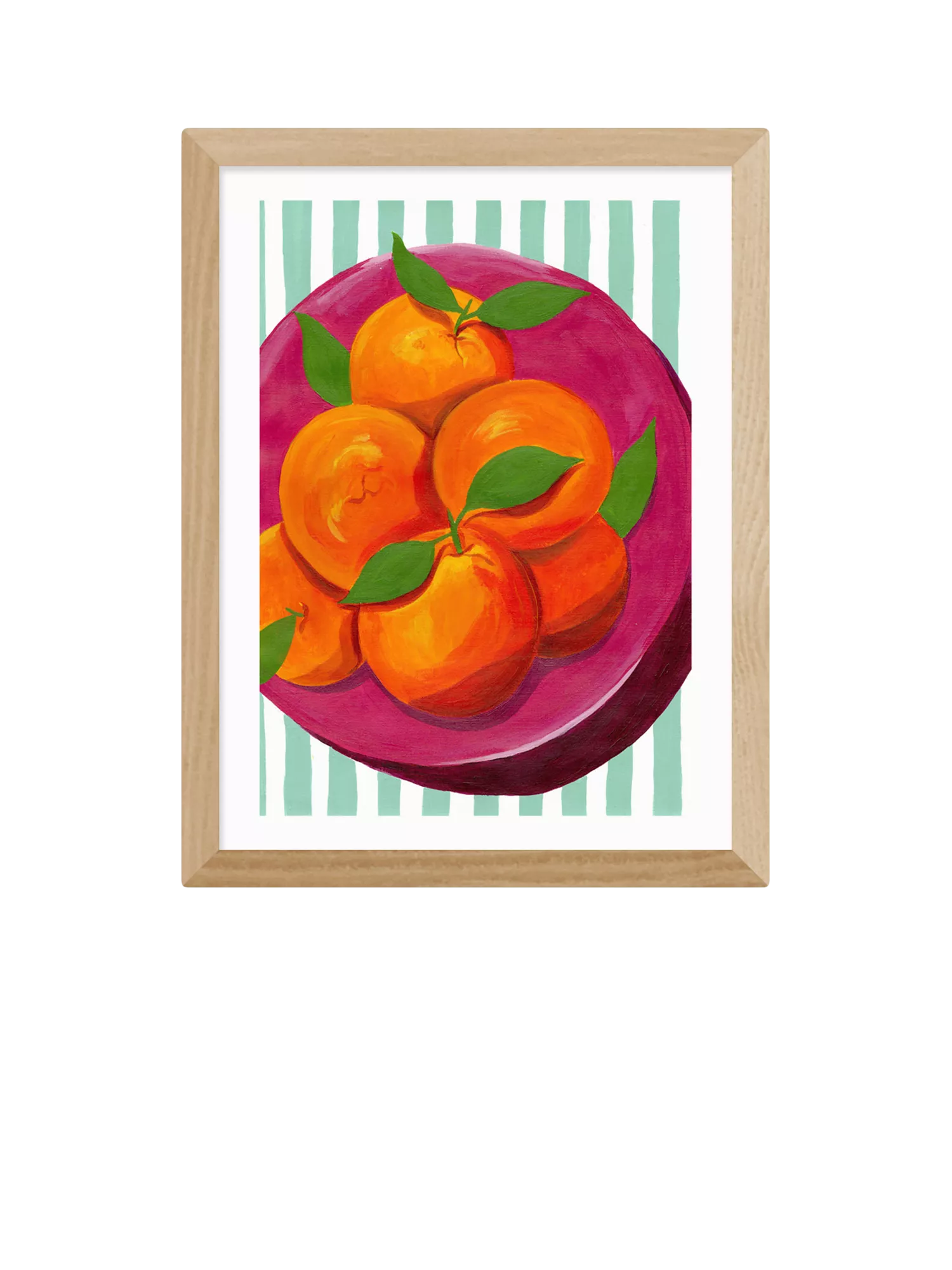 East End Prints Susie Miller Summer Blood Oranges Framed Print, Black Frame, 43.4 x 33.4cm