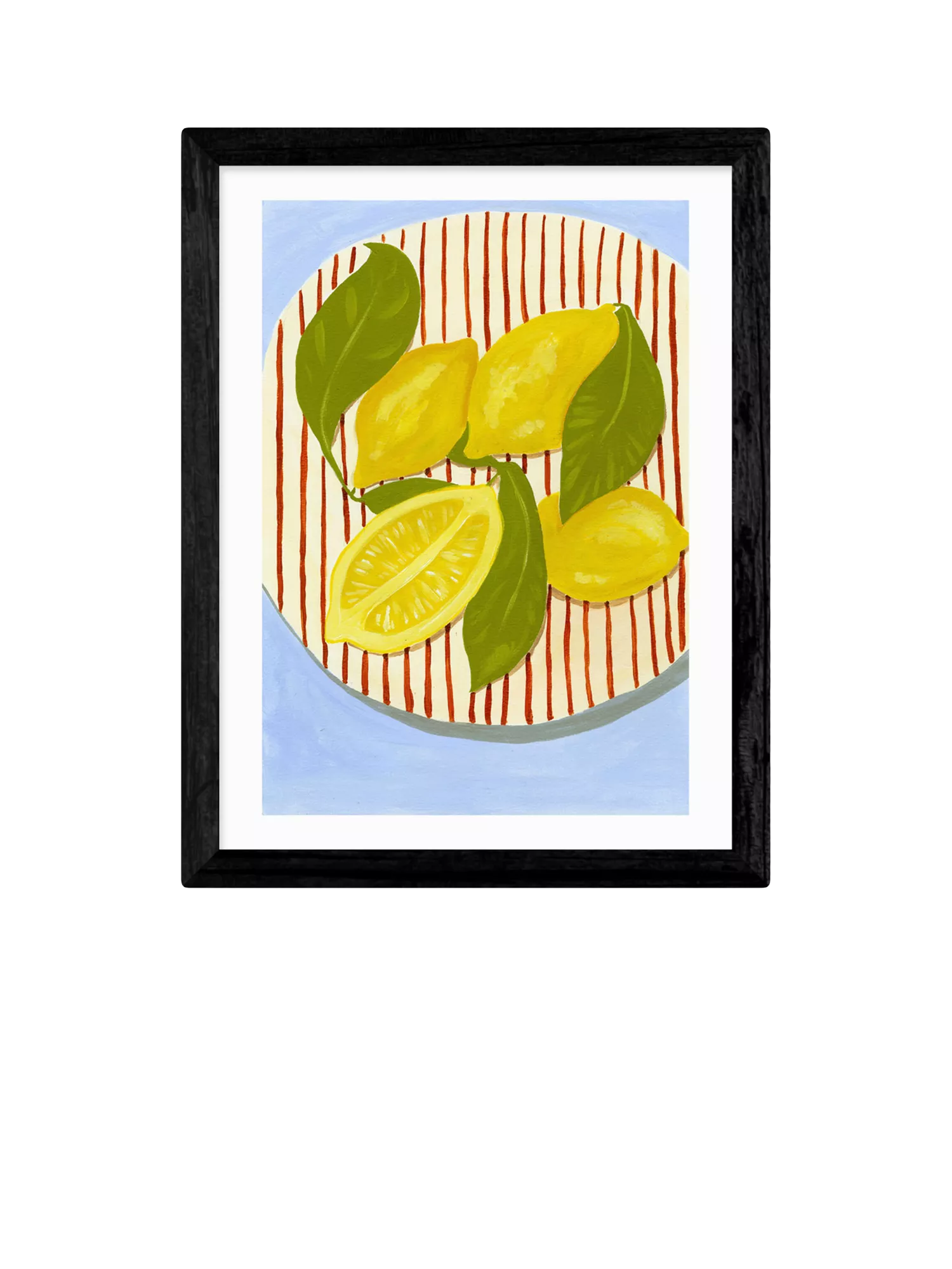 EAST END PRINTS Susie Miller lemon framed print, UK version