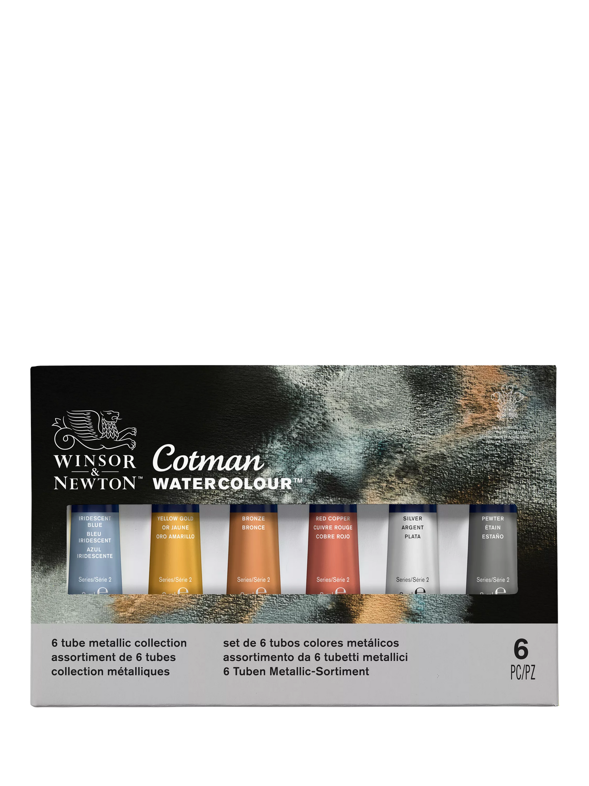 Winsor & Newton Cotman metallic watercolour paints set of 6 (British brand)