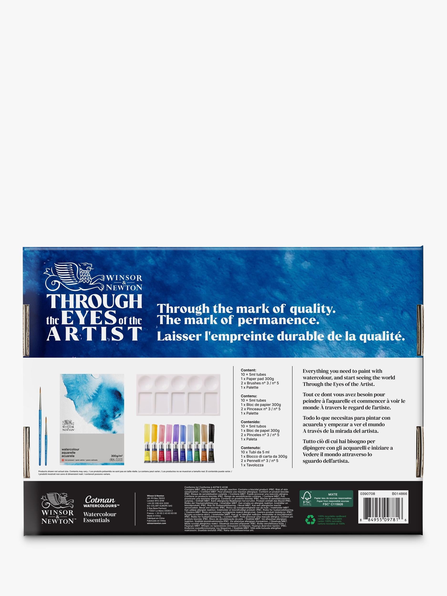 Winsor & Newton Cotman watercolour essentials set - British product