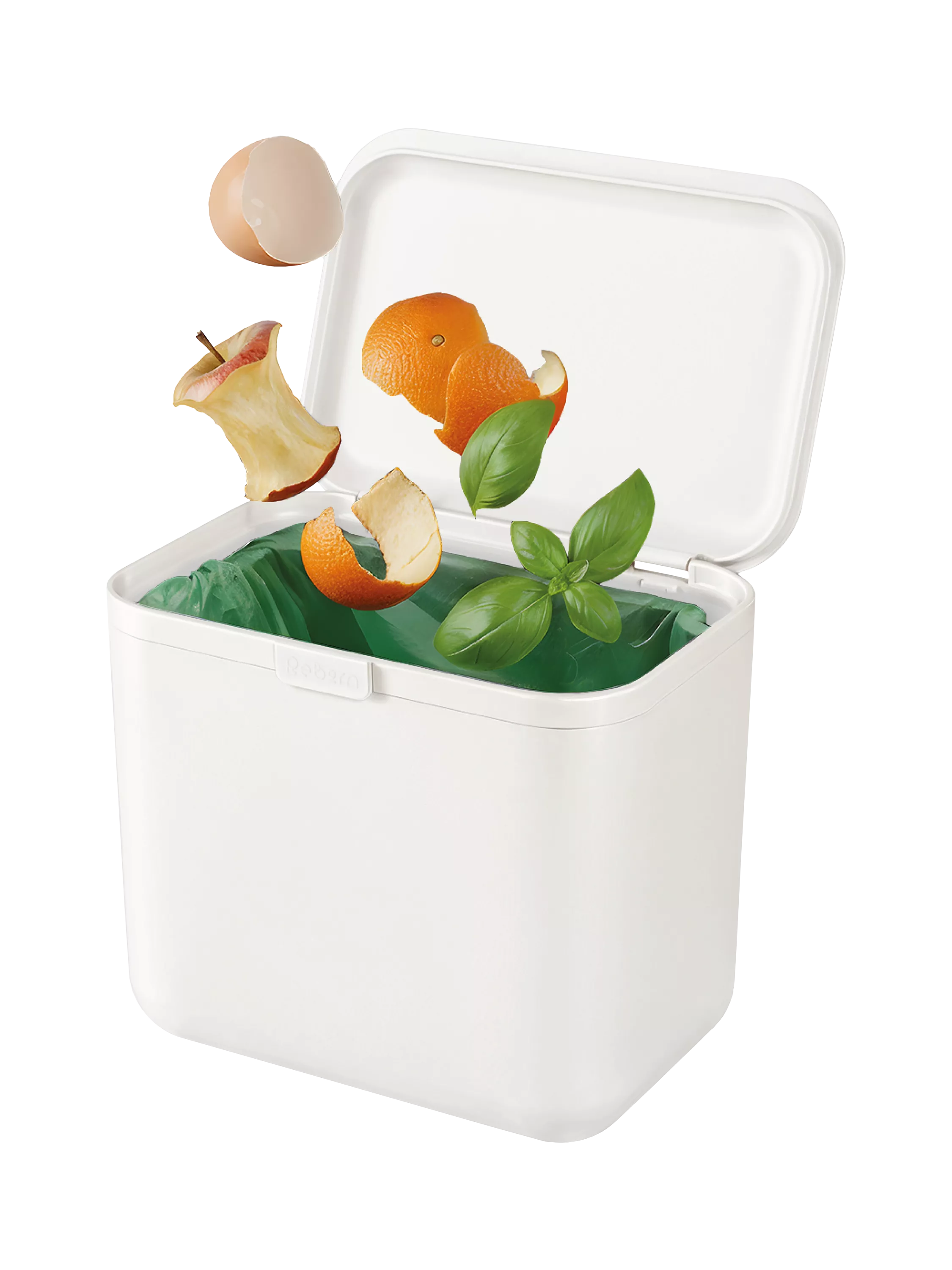 ReBorn food waste caddy light stone 5L, UK version