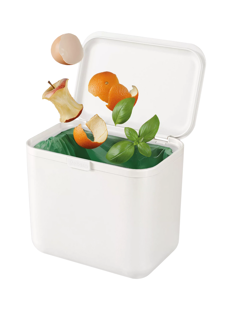 ReBorn food waste caddy light stone 5L, UK version