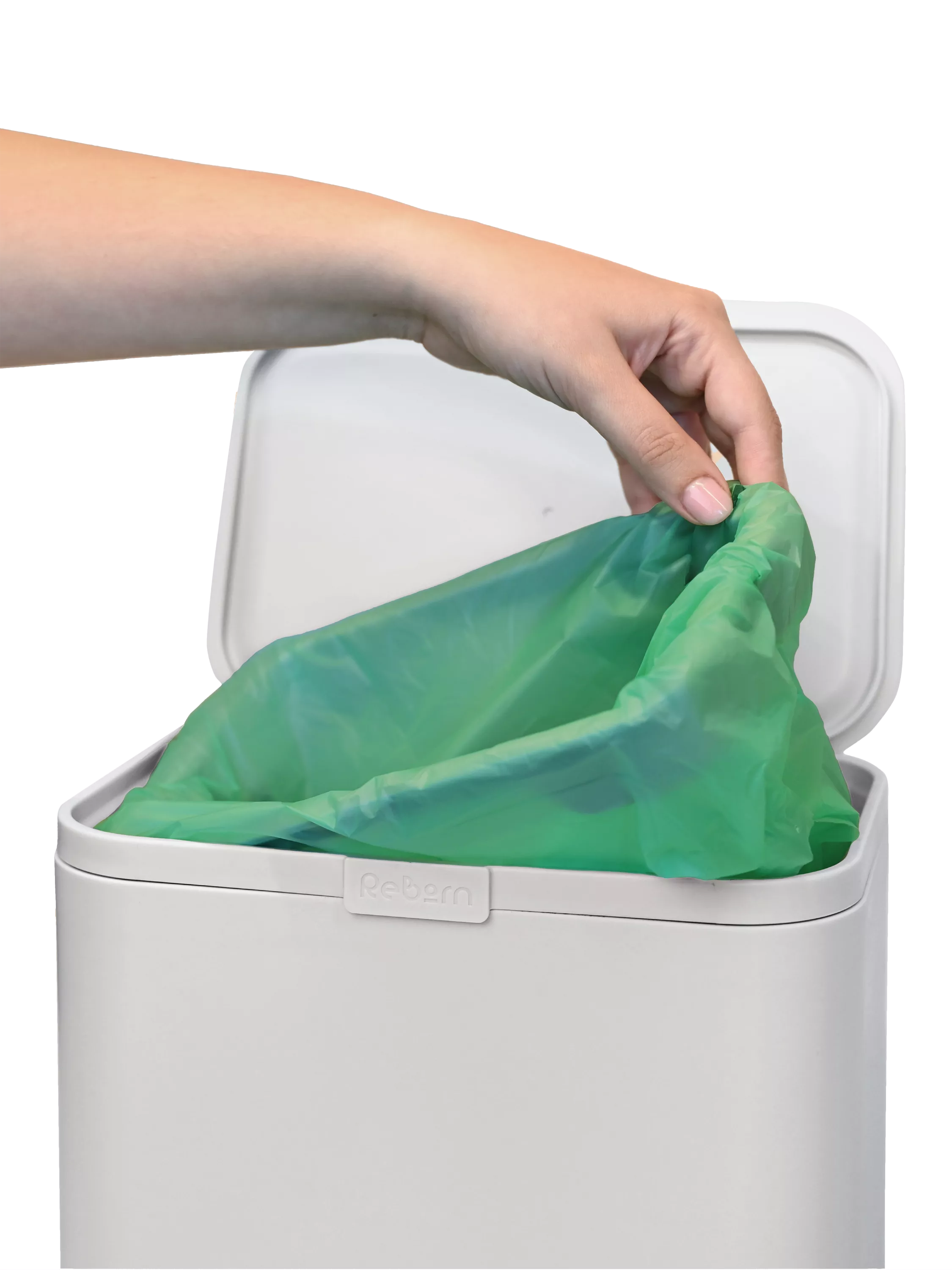 ReBorn food waste caddy light stone 5L, UK version