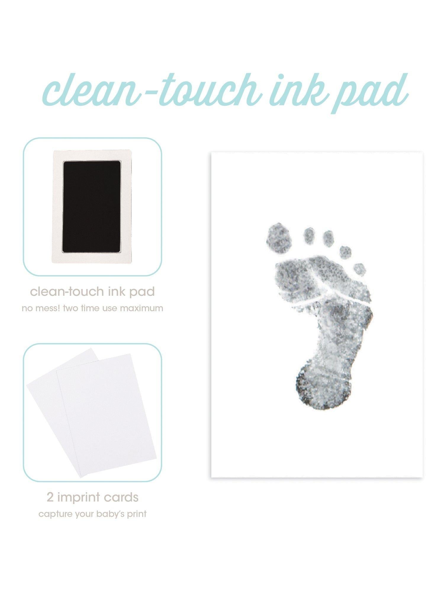 Pearhead Hello Baby memory book linen cover gold script (British brand)