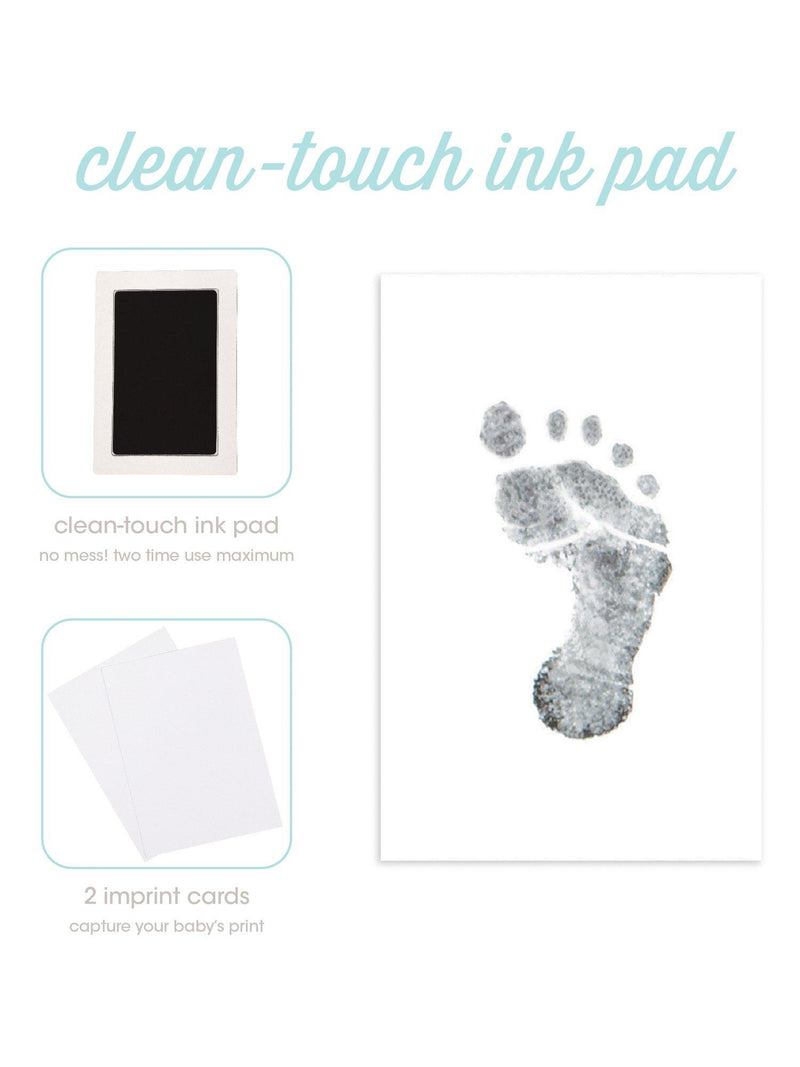 Pearhead Hello Baby memory book linen cover gold script (British brand)