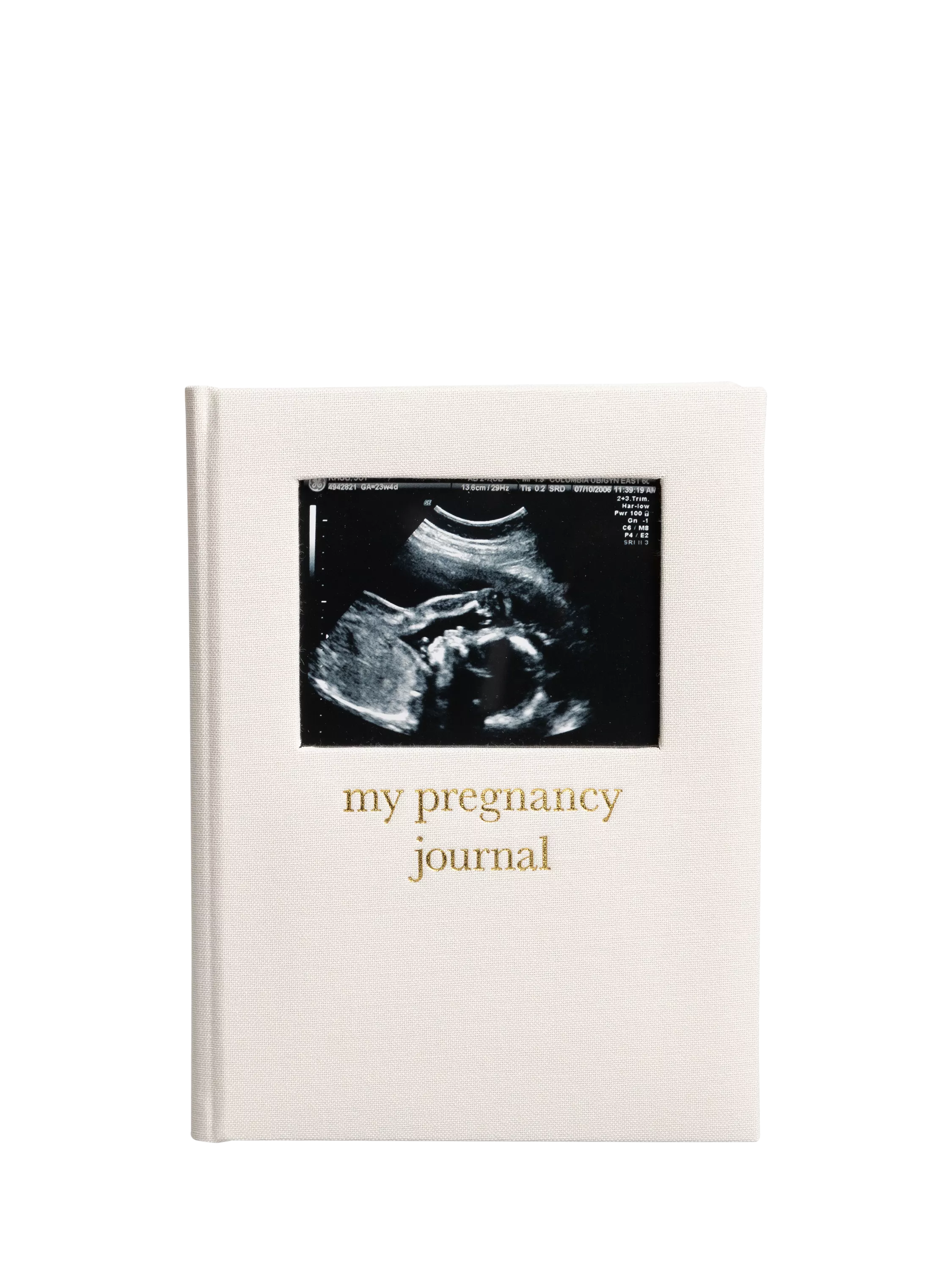 Pearhead pregnancy journal cream linen (British brand)