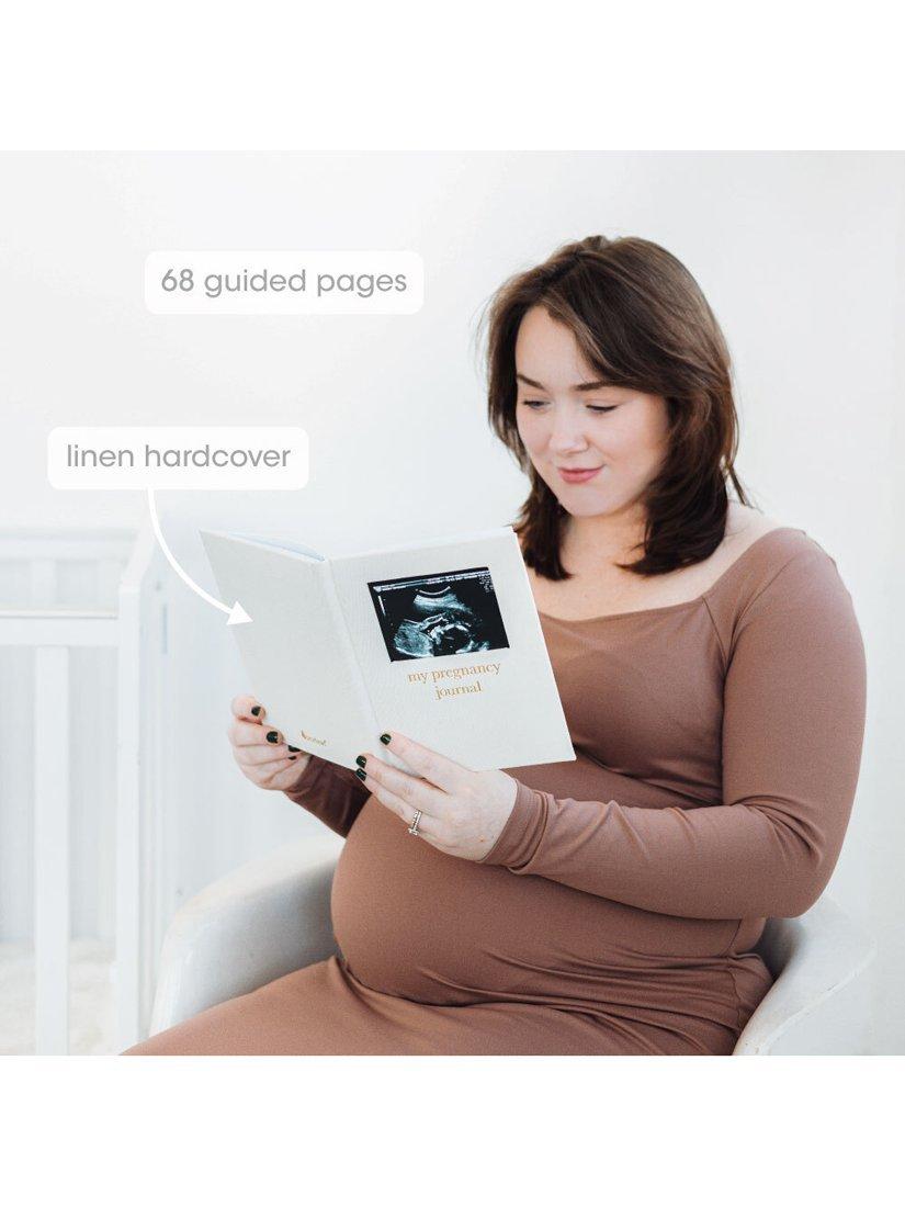 Pearhead pregnancy journal cream linen (British brand)