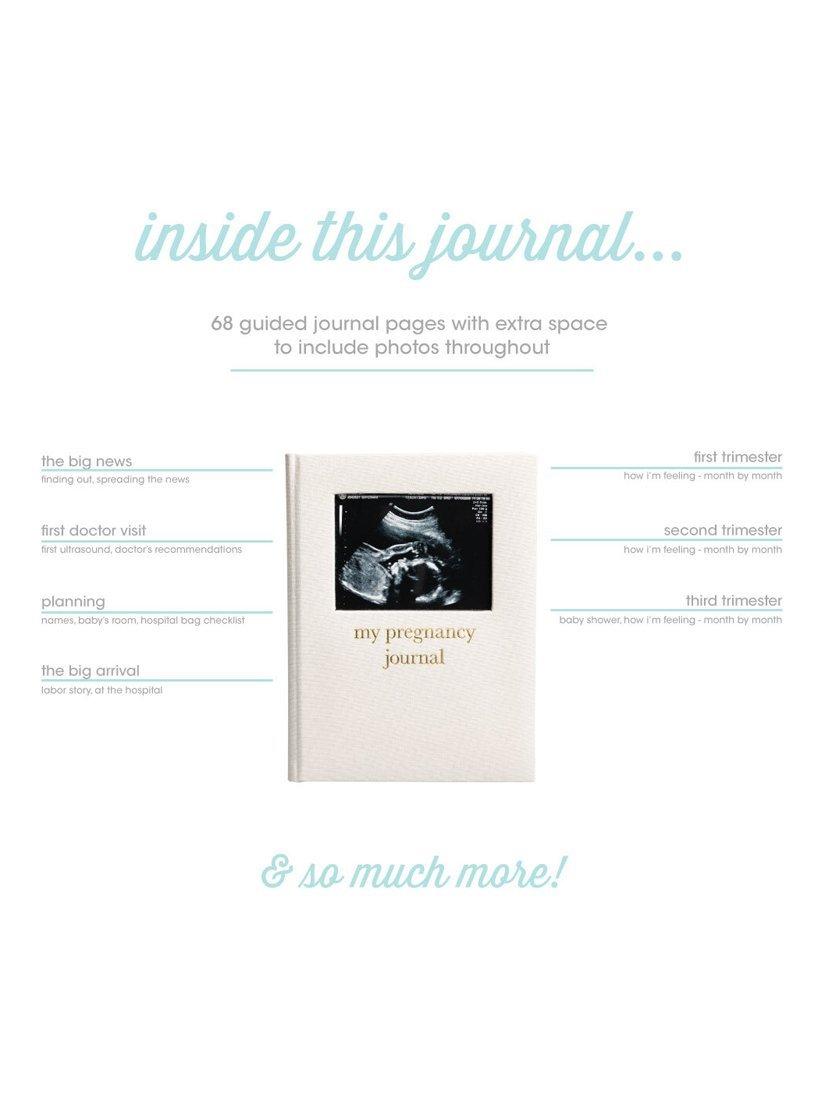 Pearhead pregnancy journal cream linen (British brand)