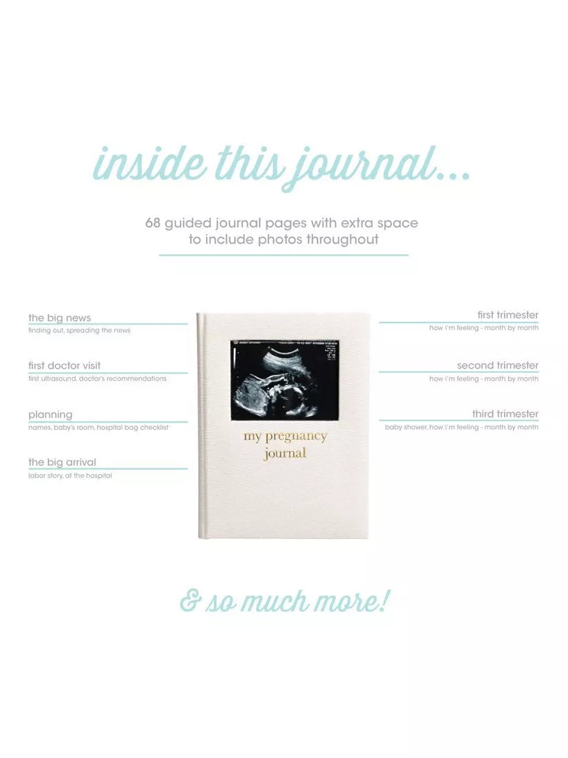 Pearhead pregnancy journal cream linen (British brand)