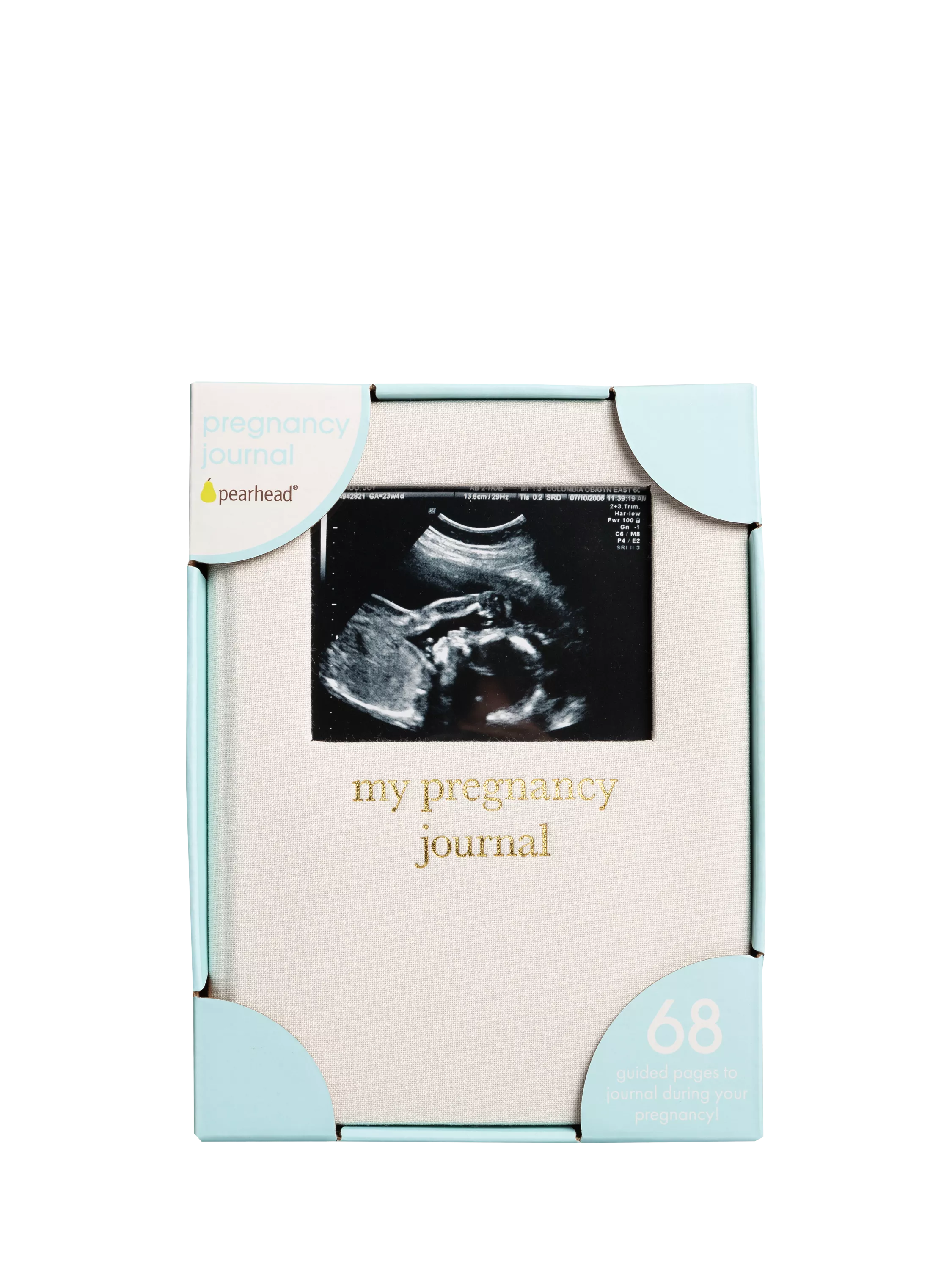 Pearhead pregnancy journal cream linen (British brand)