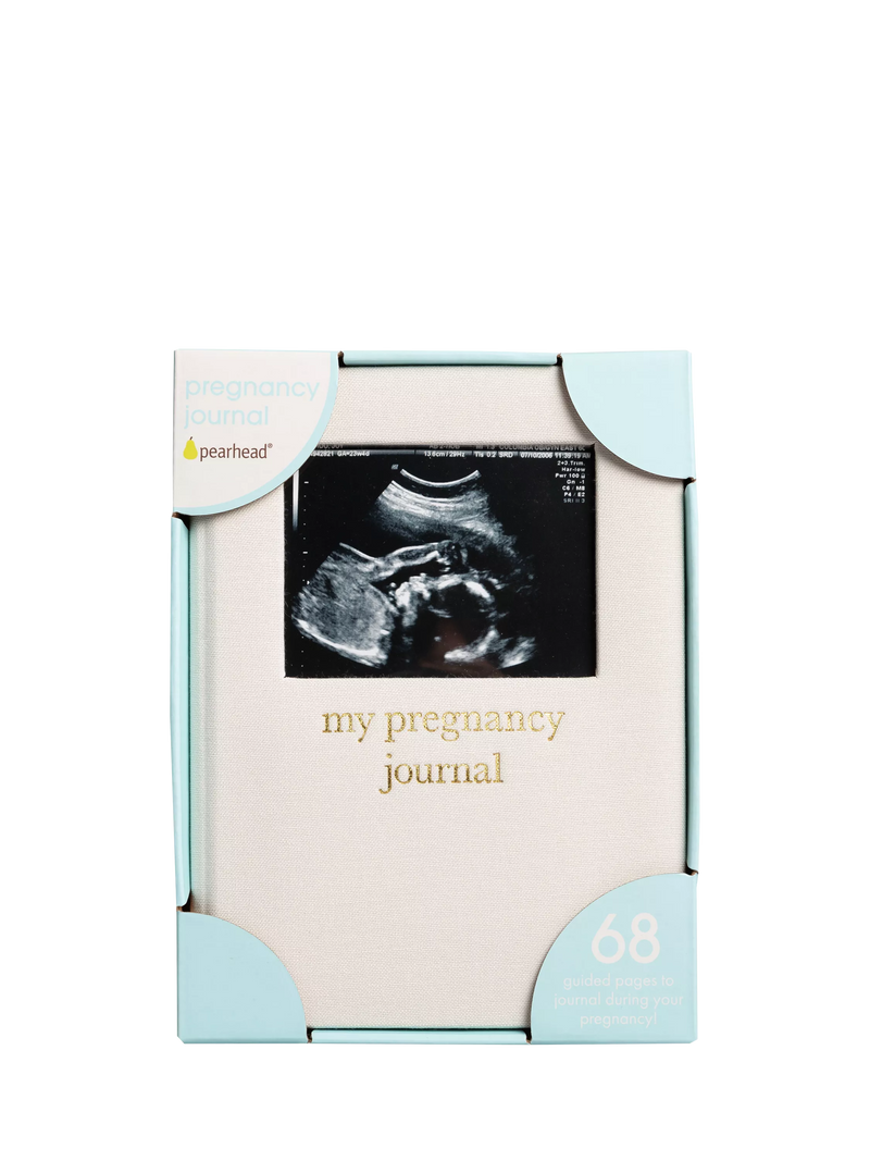 Pearhead pregnancy journal cream linen (British brand)